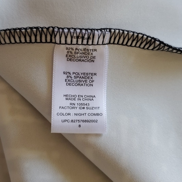 ELIE TAHARI Design Nation Black & White Dress 8 - Picture 14 of 16